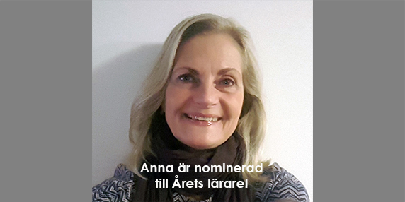 Anna blir hyllad av sina elever - nominerad till Årets lärare - Håbo