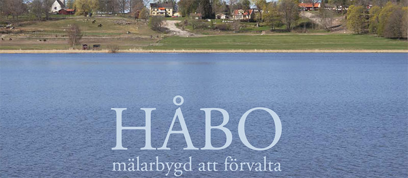 Framsida Kulturmijöprogrammet med texten Håbo mälarbygd att förvalta