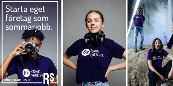 Ungdomar i Rookie startup t-shirt