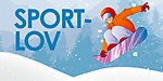 Snowboardåkare och texten Sportlov